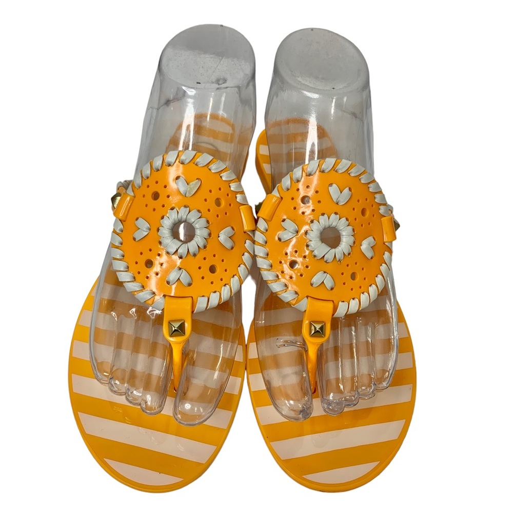 JACK ROGERS Georgica Jelly Thong Sandals Sz 6